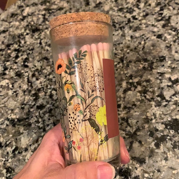 Other - Free Glass jar with matches NEW